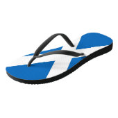 スコットランド国旗を持つ大人のスリムなストラップ，英国 ビーチサンダル (アングル)