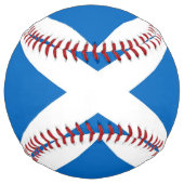 スコットランド国旗を持つ愛国的なソフトボール ソフトボール (裏面)