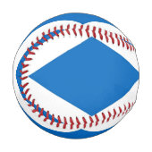 スコットランド国旗を持つ愛国野球 野球ボール (正面左)