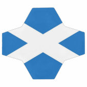 スコットランド国旗を掲げた愛国的なサッカーボール サッカーボール (フラット)