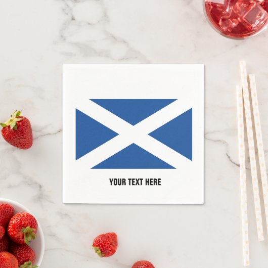 スコットランド国旗カスタムパーティーナプキン スタンダードカクテルナプキン (インサイチュ)