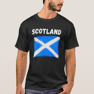 スコットランド国旗グランジのヴィンテージスコットラン Tシャツ