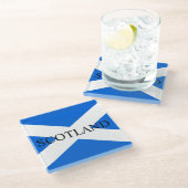 スコットランド国旗スコットランドコアステルcnt ガラスコースター (アングル)