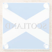 スコットランド国旗スコットランドコアステルcnt ガラスコースター (裏面)