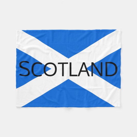 スコットランド国旗スコットランドfbcnt フリースブランケット (正面(横))