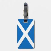 スコットランド国旗スコティッシュサルタイヤ ラゲッジタグ (裏面縦)
