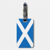 スコットランド国旗セントアンドリューのクロスサル ラゲッジタグ (裏面縦)