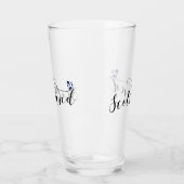 スコットランド国旗ハート、スコティッシュサルタイヤ タンブラーグラス (左)