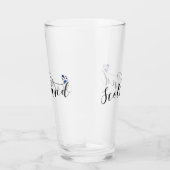 スコットランド国旗ハート、スコティッシュサルタイヤ タンブラーグラス (右)