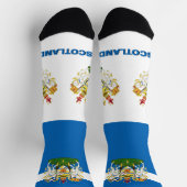 スコットランド国旗地球に優し愛国心 ソックス (上部)