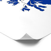 スコットランド国旗統一されたの国形の地図 ポスター (角)