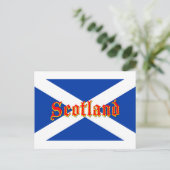 スコットランド国旗 – イメ高品質ージ ポストカード (スタンド正面)