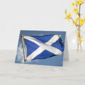 スコットランド国旗 カード (黄色い花)