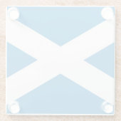スコットランド国旗 ガラスコースター (裏面)