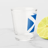 スコットランド国旗(サルタイヤ) (スコットランド国旗) ショットグラス (左)