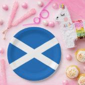 スコットランド国旗(サルタイヤ) (スコットランド国旗) ペーパープレート (パーティー)