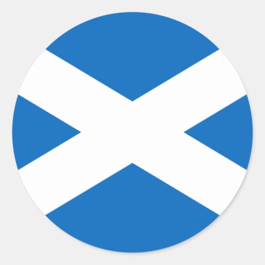 スコットランド国旗 – スコットランド国旗 ラウンドシール (正面)