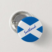 スコットランド国旗&スコットランド旅行,休日/スポーツ 缶バッジ (正面&裏面)