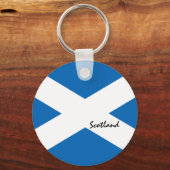 スコットランド国旗&スコットランド、愛国心、旅行/スポーツ キーホルダー (裏面)