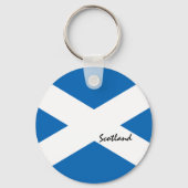 スコットランド国旗&スコットランド、愛国心、旅行/スポーツ キーホルダー (裏面)