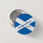 スコットランド国旗&スコットランド – 独立した/スポーツファン 缶バッジ (正面&裏面)