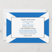 スコットランド国旗、スコットラ結婚ンド国旗 招待状 (正面)