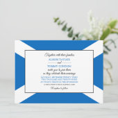 スコットランド国旗、スコットラ結婚ンド国旗 招待状 (スタンド正面)