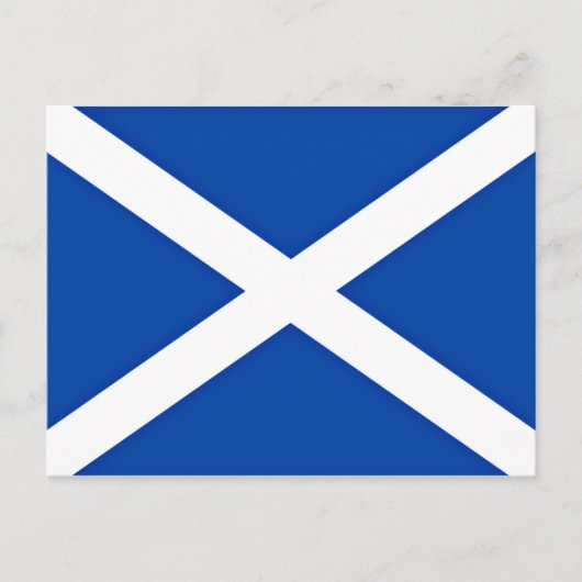 スコットランド国旗 ポストカード (正面)
