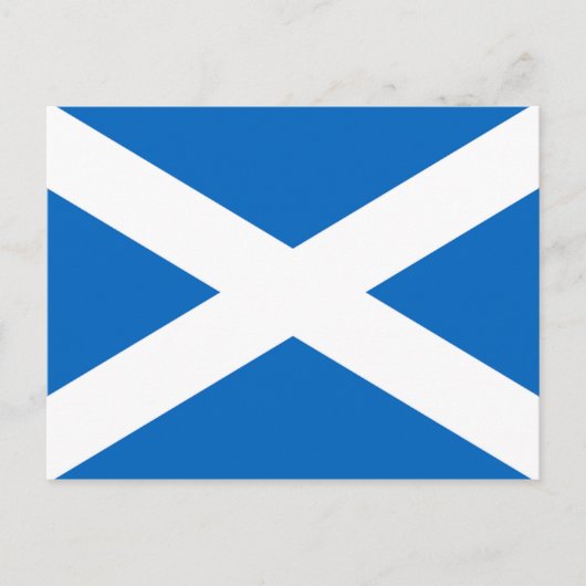 スコットランド国旗 ポストカード (正面)