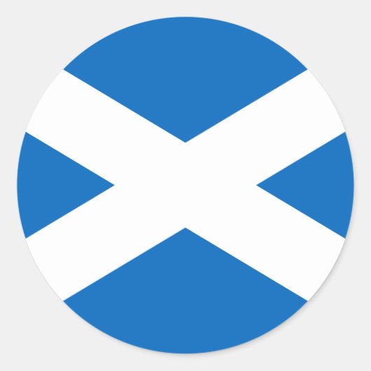 スコットランド国旗 ラウンドシール (正面)