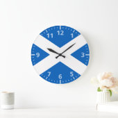 スコットランド国旗 ラージ壁時計 (ホーム)