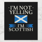 スコットランド国旗 ワインラベル (シングルラベル)