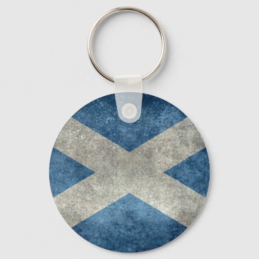 スコットランド国旗 – ヴィンテージ版 キーホルダー (正面)
