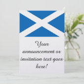 スコットランド国旗 招待状 (スタンド正面)