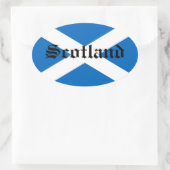 スコットランド国旗 楕円形シール (バッグ)