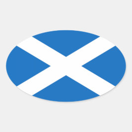 スコットランド国旗 楕円形シール