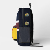 スコットランド国旗、激しいヴィンテージ、ブリティッシュ・ユニオン・ジャック プリントバックパック (右)