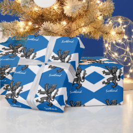 スコットランド国旗、激しい&ギフトスコットランド/スポーツファン ラッピングペーパー