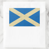 スコットランド国旗 長方形シール (バッグ)