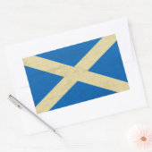 スコットランド国旗 長方形シール (封筒)