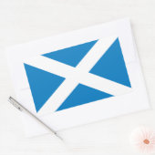 スコットランド国旗 長方形シール (封筒)