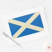 スコットランド国旗 長方形シール (封筒)