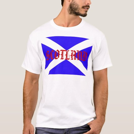 スコットランド国旗。T-シャツ Tシャツ (正面)