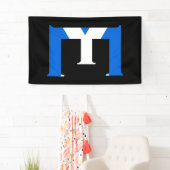 スコットランド国旗(v) bnrcntにオーバーレイされたEモノグラム 横断幕 (インサイチュ)