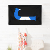 スコットランド国旗(v) bnrcntにオーバーレイされたJモノグラム 横断幕 (インサイチュ)