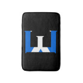 スコットランド国旗bmcntにオーバーレイされたEモノグラム バスマット (正面縦)