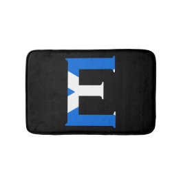スコットランド国旗bmcntにオーバーレイされたEモノグラム バスマット