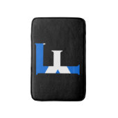 スコットランド国旗bmcntにオーバーレイされたFモノグラム バスマット (正面縦)