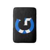 スコットランド国旗bmcntにオーバーレイされたGモノグラム バスマット (正面縦)