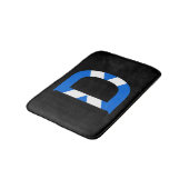 スコットランド国旗bmcntに覆われたDモノグラム バスマット (アングル)